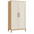 Armadio 100 x 55 x 190 cm in legno bianco e rovere - due ante stile moderno