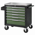 Carrello portautensili 76 x 46 x 97 cm in acciaio verde e nero con 7 cassetti